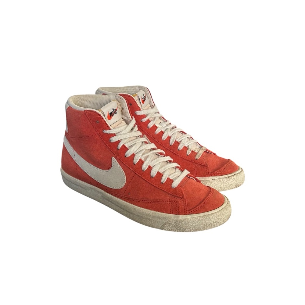 Nike Men’s Blazer Mid 77 Red Suede Shoes Sz 8.5 / 10